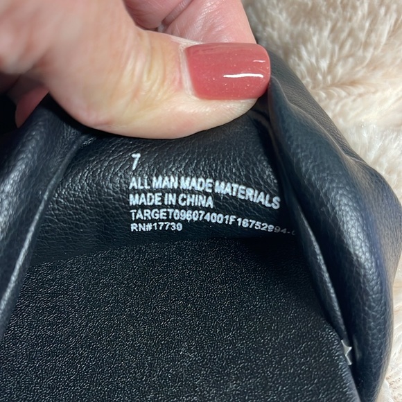 A NEW DAY PRIM BLACK BRAIDED PLATFORM SLIDE IN SANDALS SIZE 7 - Picture 12 of 12